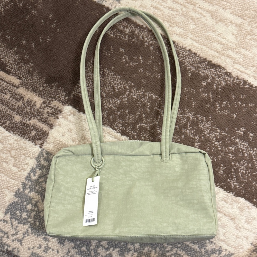 BAGGU celadon bowler bag